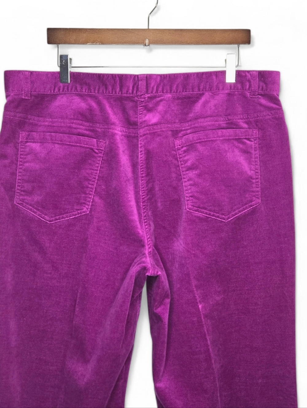 Talbots Velvet Jeans/pants, Fushia 16 - Picture 4 of 14